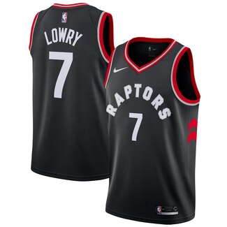 Men's Toronto Raptors #7 Kyle Lowry Black NBA Stitched Jersey